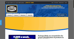 Desktop Screenshot of alcoplabels.com